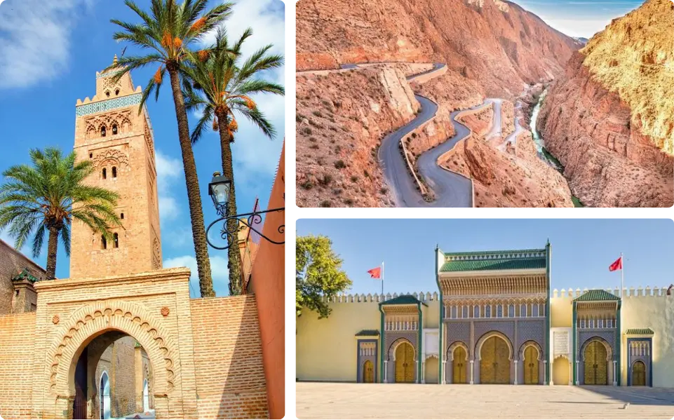 12 days tour from Casablanca highlights