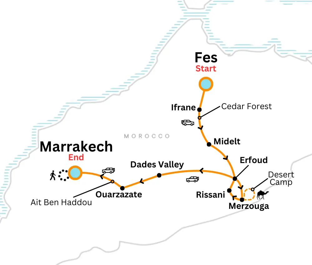 6 days in Morocco itinerary