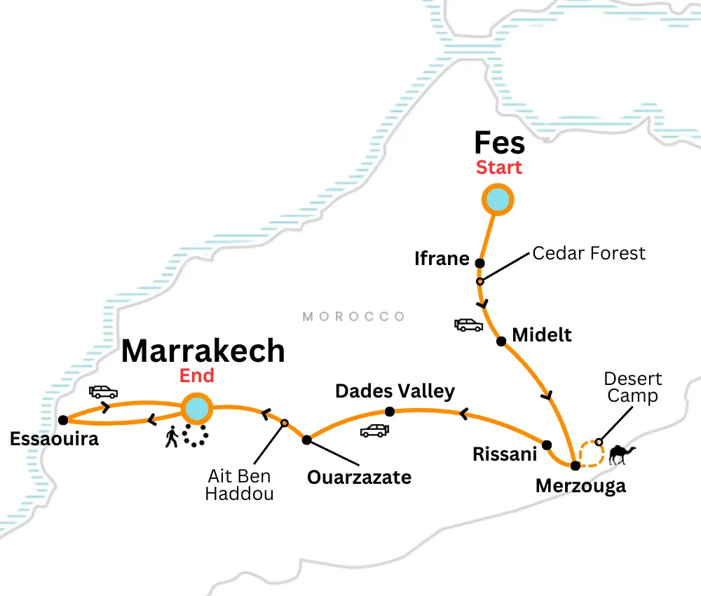 7 day Morocco itinerary