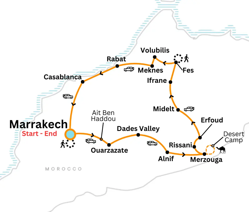 9 Days Morocco Tour from Marrakech