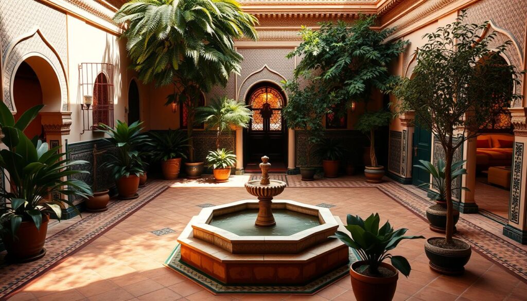 riad central courtyard design