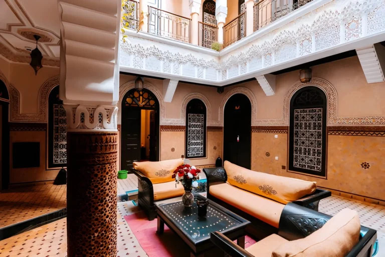 riad central courtyard design