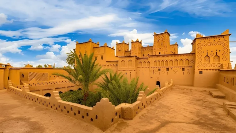 a breathtaking view of taourirt kasbah in ouarzazate