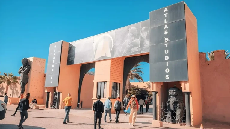 an expansive view of atlas film studios in ouarzazate morocco