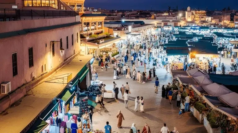 the old medina quarter in casablanca showcasing intricate colorful morocco